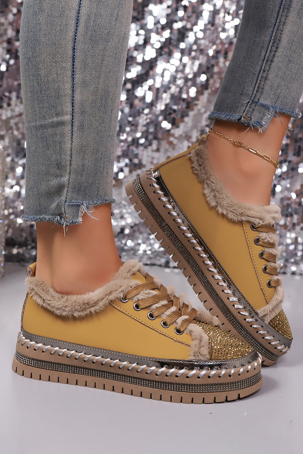 Harper Lace Up Flat Shoes-1