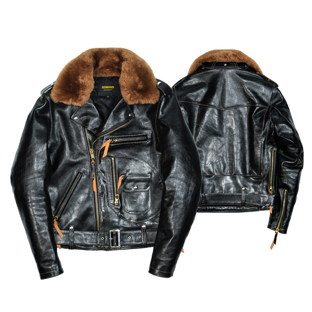 Detachable Fur Collar And Belt Fully Equipped Men's Jacket Accent Plus
