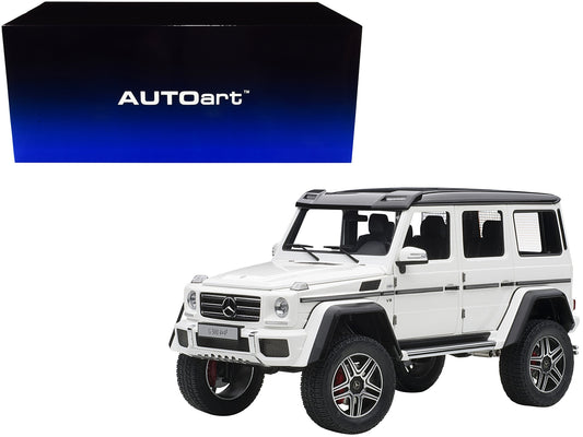 Mercedes Benz G500 4X4 2 Gloss White 1/18 Model Car by Autoart