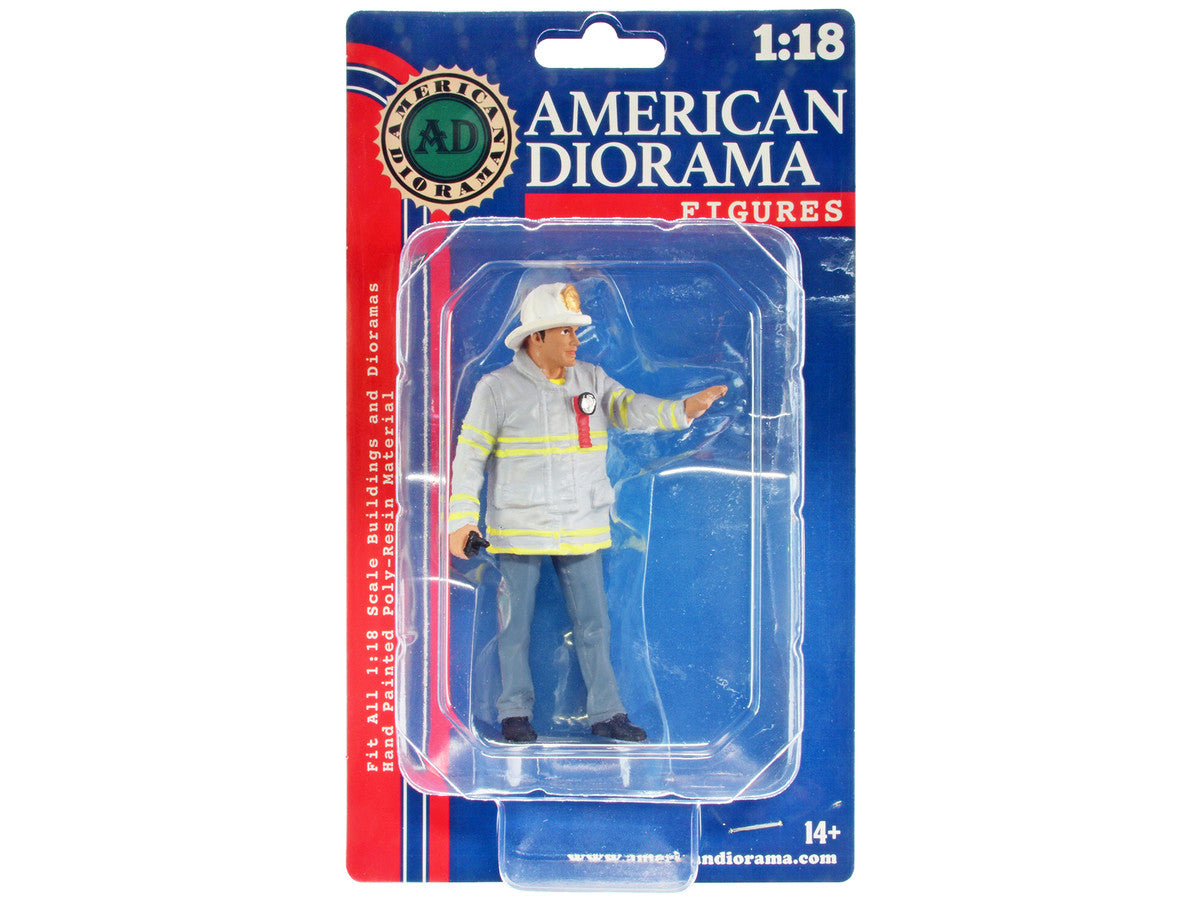 "Firefighters" Fire Captain Figure for 1/18 Scale Models by American Diorama American Diorama
