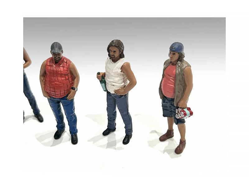 "Campers" 5 piece Figure Set for 1/18 Scale Models by American Diorama American Diorama