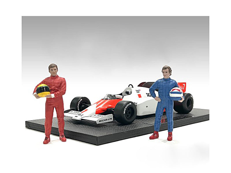 "Racing Legends" 80's Set of 2 Diecast Figures for 1/43 Scale Models by American Diorama American Diorama