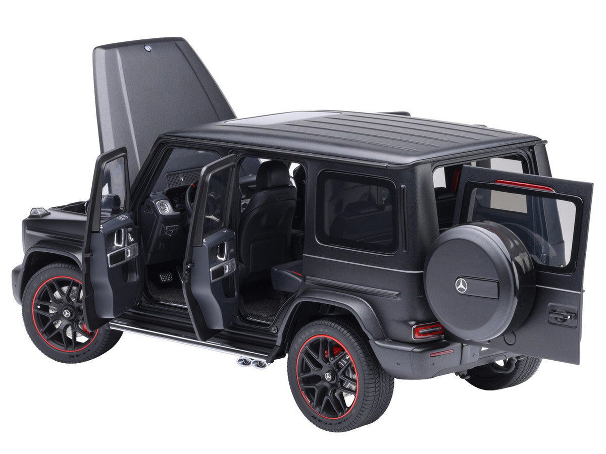 2019 Mercedes-Benz AMG G63 Matt Black 1/18 Model Car by Autoart-0