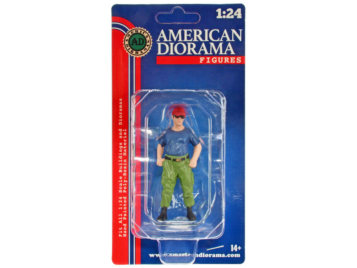 "Firefighters" Off Duty Figure for 1/24 Scale Models by American Diorama American Diorama