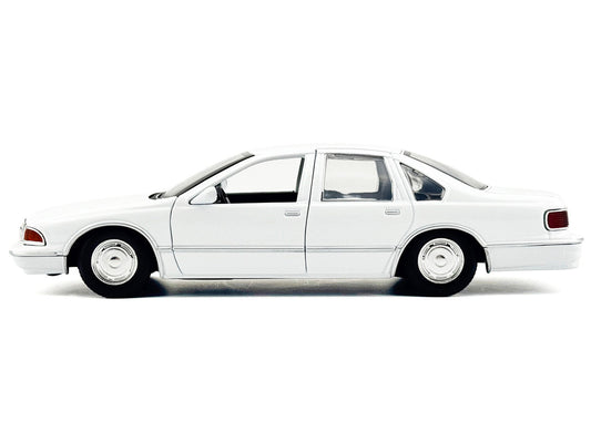 1993 Chevrolet Caprice Police Car Unmarked White "Custom Builder's Kit" Series 1/24 Diecast Model Car by Motormax