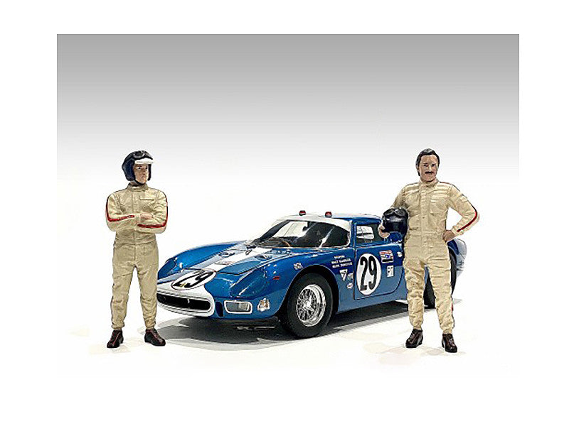 "Racing Legends" 60's Set of 2 Diecast Figures for 1/43 Scale Models by American Diorama American Diorama