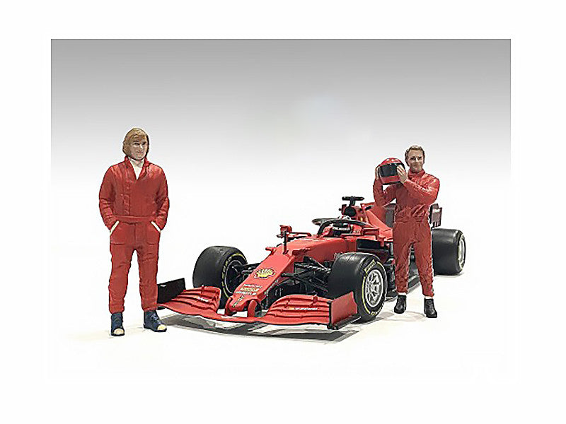"Racing Legends" 70's Set of 2 Diecast Figures for 1/43 Scale Models by American Diorama American Diorama