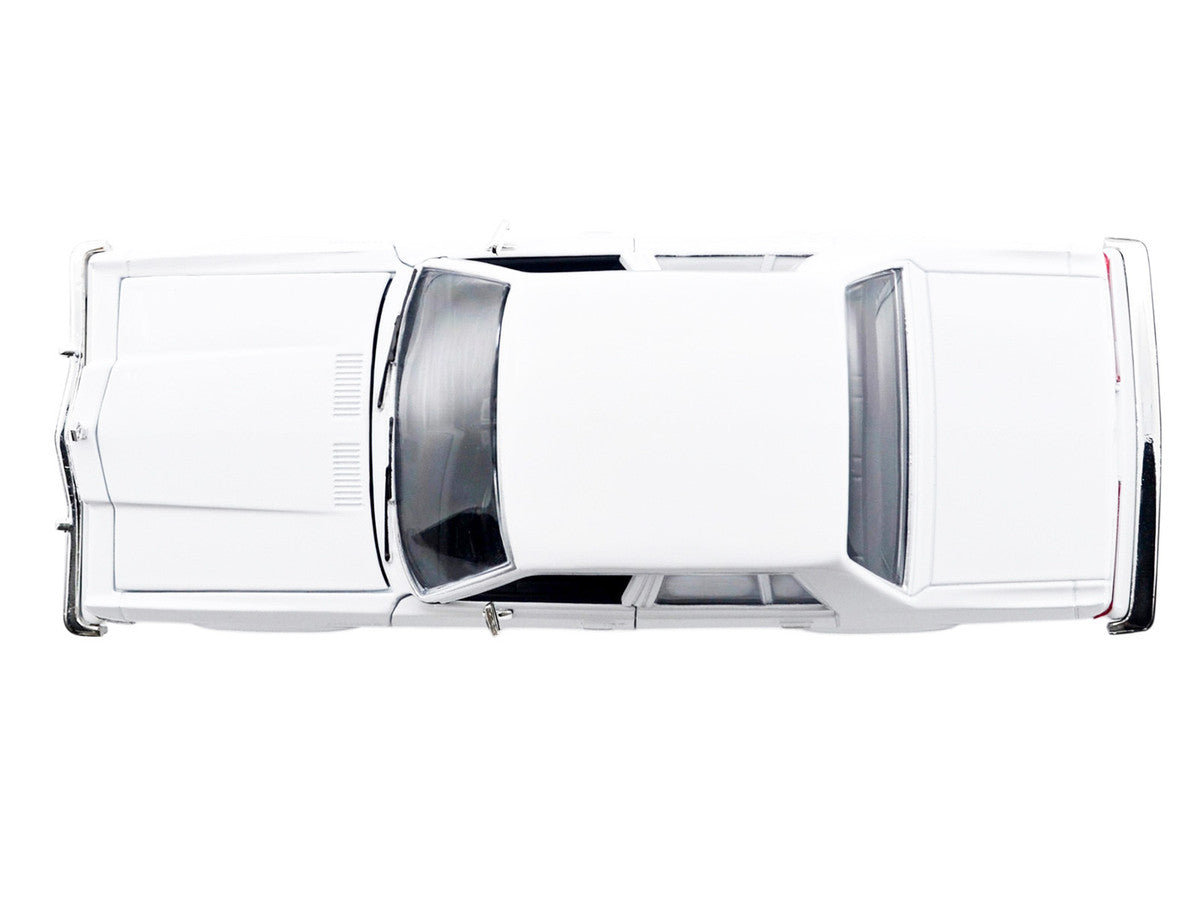 1986 Dodge Diplomat Police Car Unmarked White "Custom Builder's Kit" Series 1/24 Diecast Model Car by Motormax Motormax