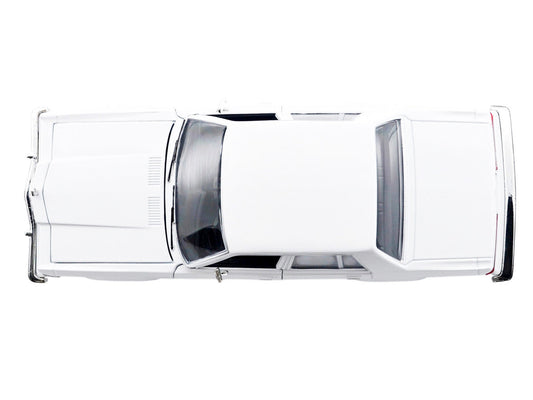 1986 Dodge Diplomat Police Car Unmarked White "Custom Builder's Kit" Series 1/24 Diecast Model Car by Motormax Motormax
