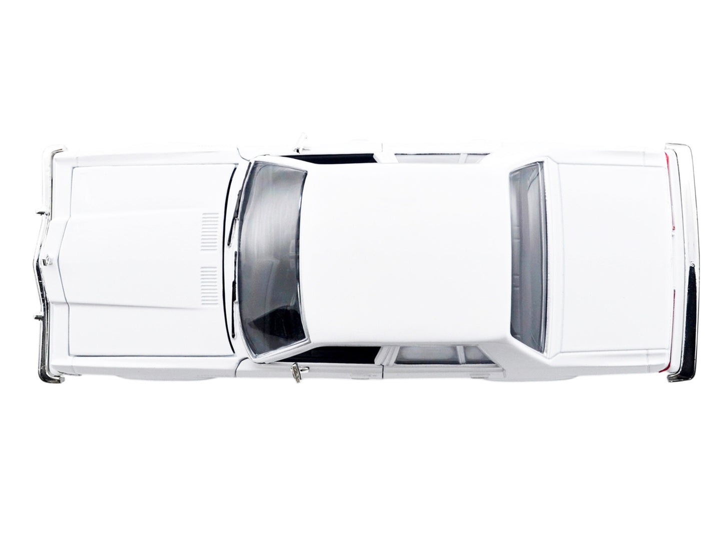 1986 Dodge Diplomat Police Car Unmarked White "Custom Builder's Kit" Series 1/24 Diecast Model Car by Motormax