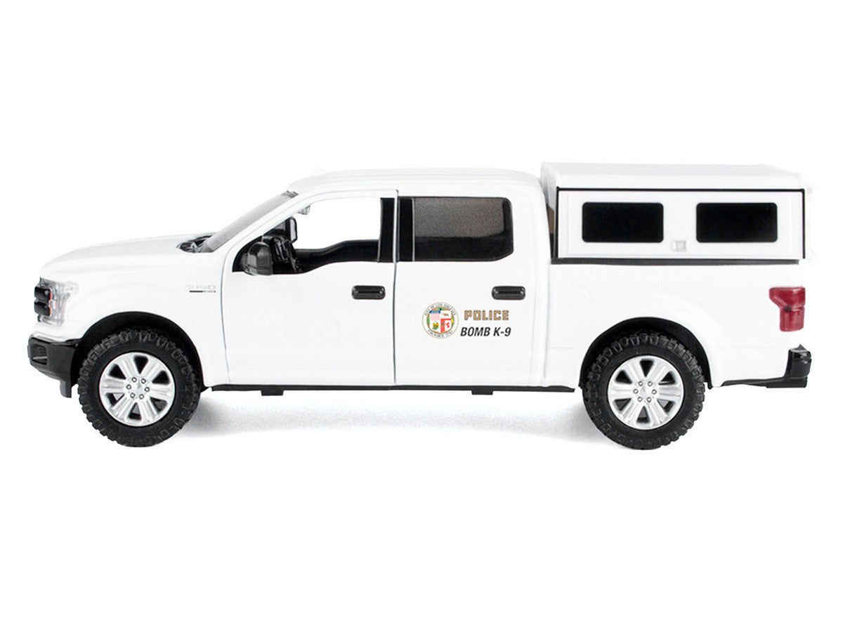 2019 Ford F-150 Lariat Crew Cab Pickup Truck "Los Angeles Police Department Bomb Squad" White "Law Enforcement and Public Service" Series 1/27 Diecast Model Car by Motormax Motormax