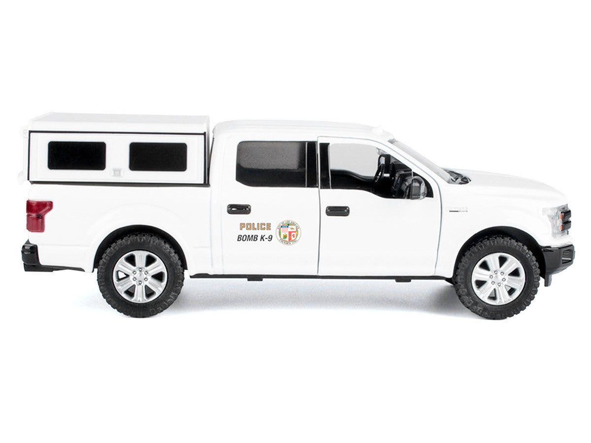 2019 Ford F-150 Lariat Crew Cab Pickup Truck "Los Angeles Police Department Bomb Squad" White "Law Enforcement and Public Service" Series 1/27 Diecast Model Car by Motormax Motormax