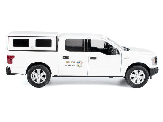 2019 Ford F-150 Lariat Crew Cab Pickup Truck "Los Angeles Police Department Bomb Squad" White "Law Enforcement and Public Service" Series 1/27 Diecast Model Car by Motormax Motormax