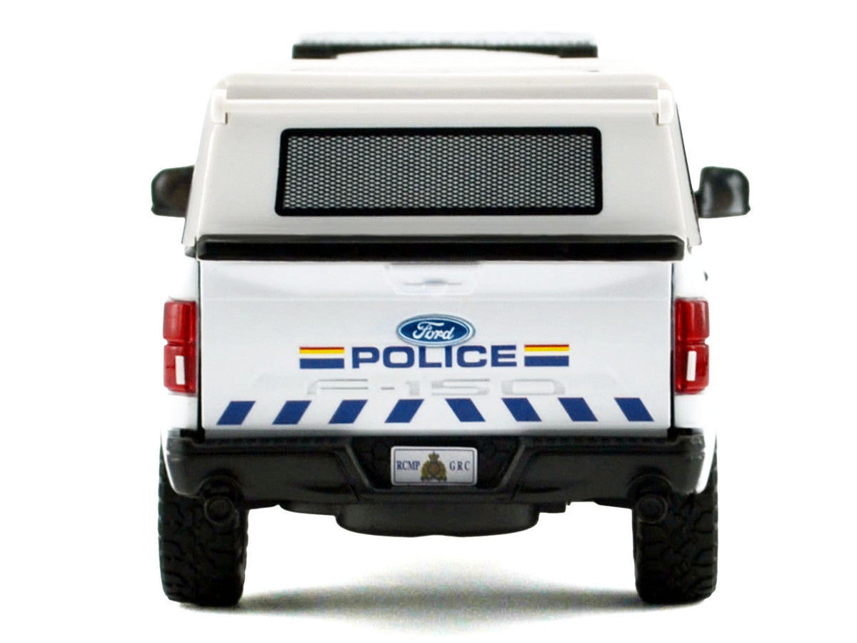 2019 Ford F-150 Lariat Crew Cab Pickup Truck with Camper Box "Royal Canadian Mounted Police" White "Law Enforcement and Public Service" Series 1/27 Diecast Model Car by Motormax Motormax