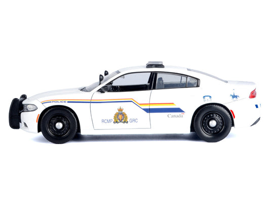 2023 Dodge Charger Pursuit Police Car "RCMP (Royal Canadian Mounted Police)" White "Law Enforcement and Public Service" Series 1/24 Diecast Model Car by Motormax-0