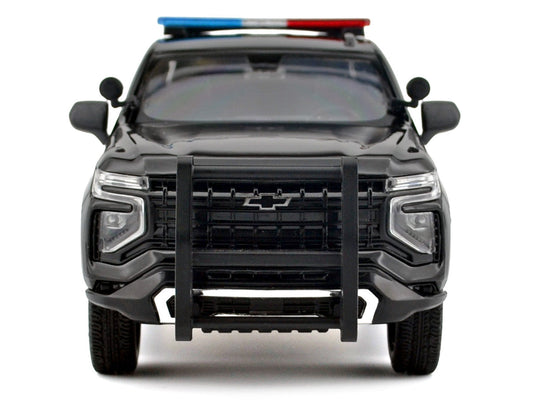 2025 Chevrolet Tahoe PPV Black "Custom Builder's Kit - Law Enforcement and Public Service" Series 1/24 Diecast Model Car by Motormax Motormax