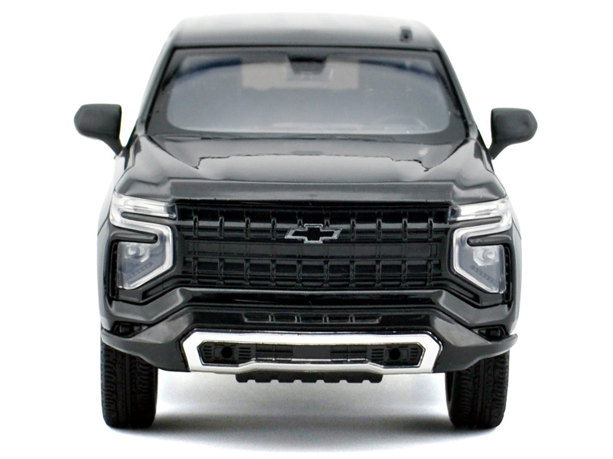 2025 Chevrolet Tahoe PPV Black and White "Custom Builder's Kit - Law Enforcement and Public Service" Series 1/24 Diecast Model Car by Motormax Motormax