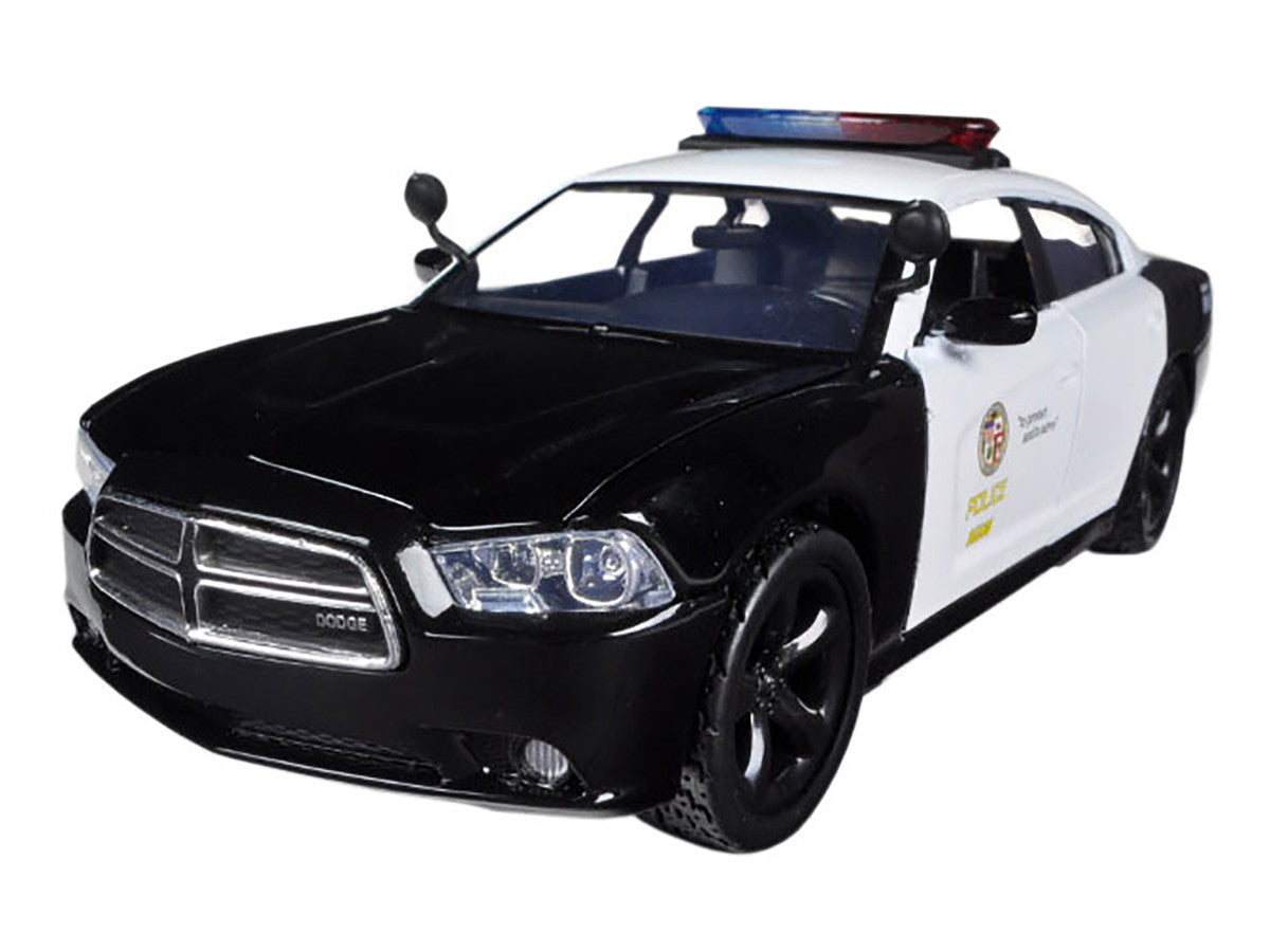 2011 Dodge Charger Pursuit LAPD Los Angeles Police Department Car 1/24 Diecast Car Model by Motormax Motormax