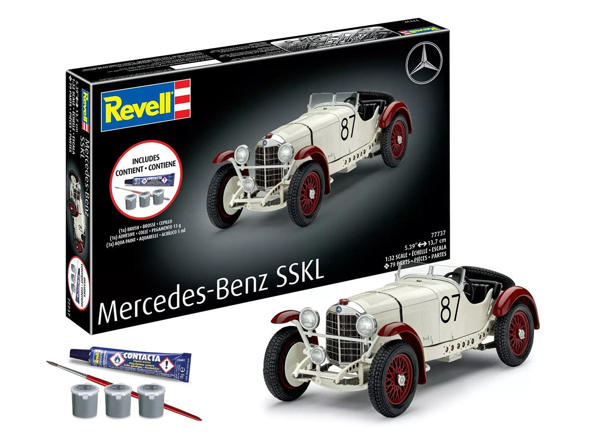 Level 4 Model Kit Mercedes-Benz SSKL All-Included Kit 1/32 Scale Model by Revell Revell