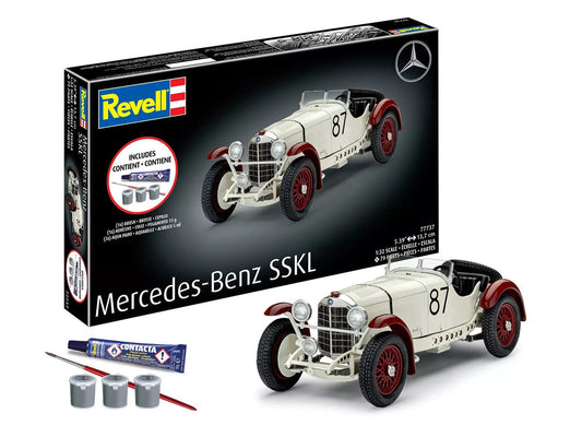 Level 4 Model Kit Mercedes-Benz SSKL All-Included Kit 1/32 Scale Model by Revell Revell