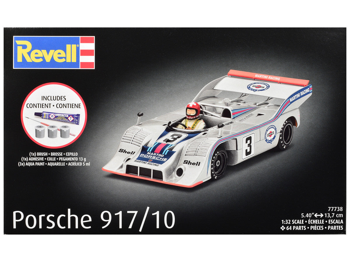 Level 4 Model Kit Porsche 917/10 All-Included Kit 1/32 Scale Model by Revell Revell