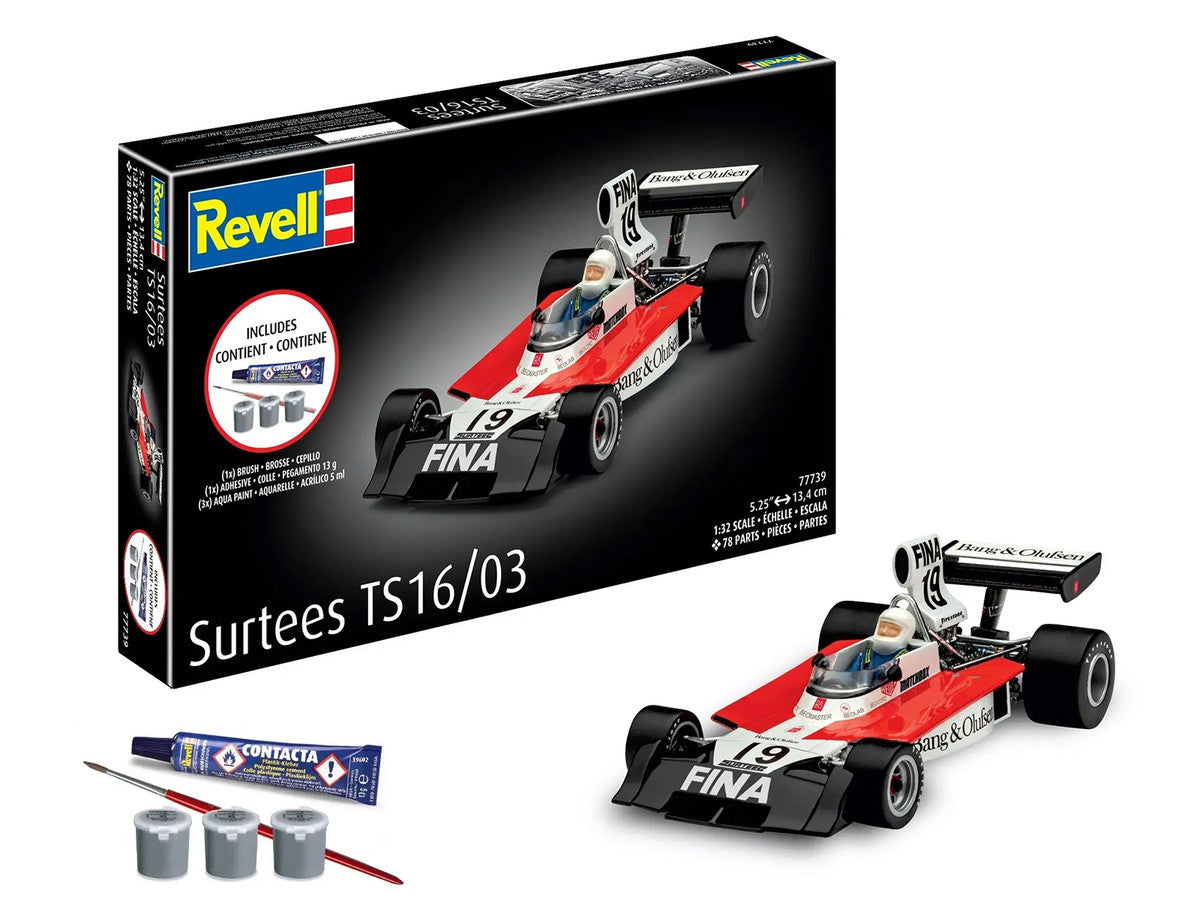 Level 5 Model Kit Surtees TS16/03 All-Included Kit 1/32 Scale Model by Revell Revell
