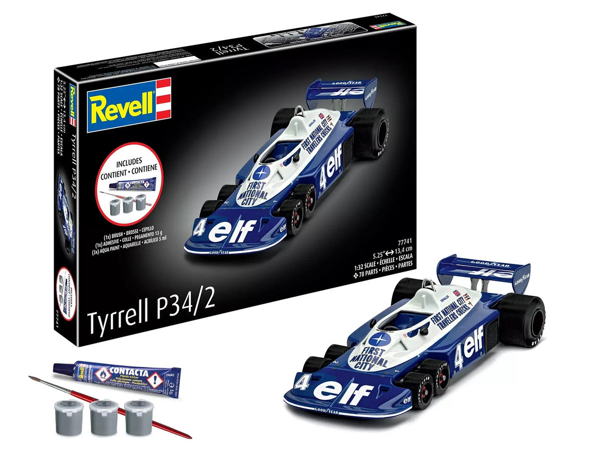 Level 5 Model Kit Tyrrell P34/2 All-Included Kit 1/32 Scale Model by Revell Revell