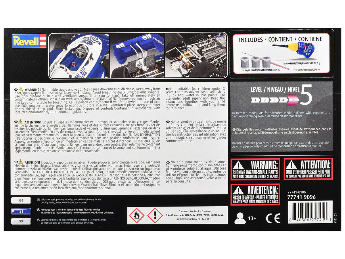 Level 5 Model Kit Tyrrell P34/2 All-Included Kit 1/32 Scale Model by Revell Revell