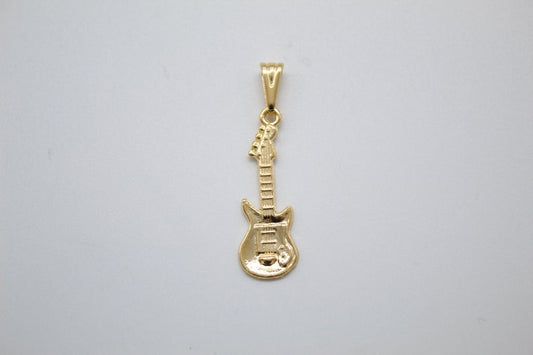 18K Gold Filled Bass Electric Guitar MIA Jewelry