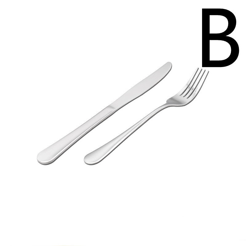 Thickened Stainless Steel Steak Knife And Fork Set LadyShow.Store
