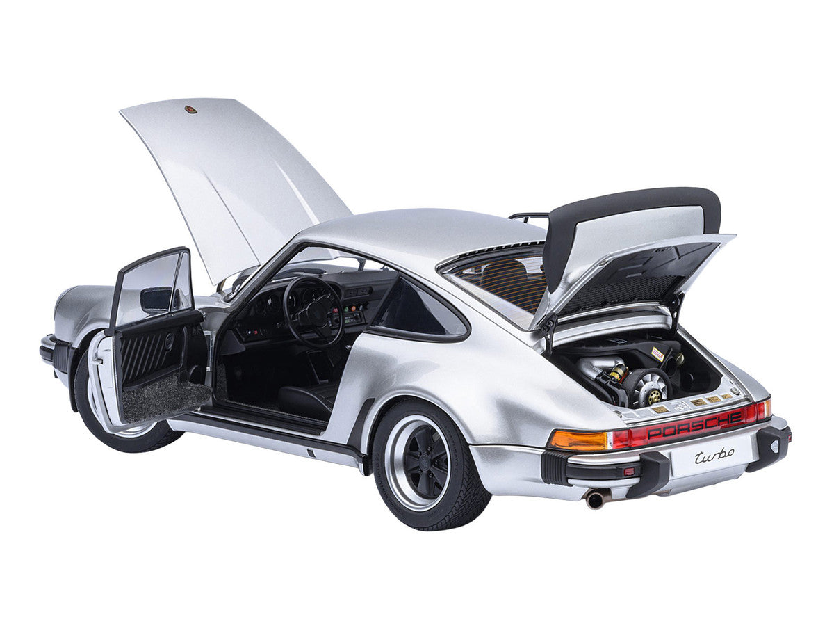 Porsche 911 Turbo 3.0 (930) Silver Metallic 1/18 Model Car by Autoart Autoart