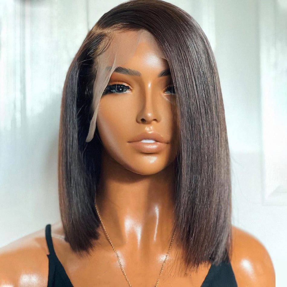 Super Double Drawn 13x4 Brown Lace Frontal Wig CJD