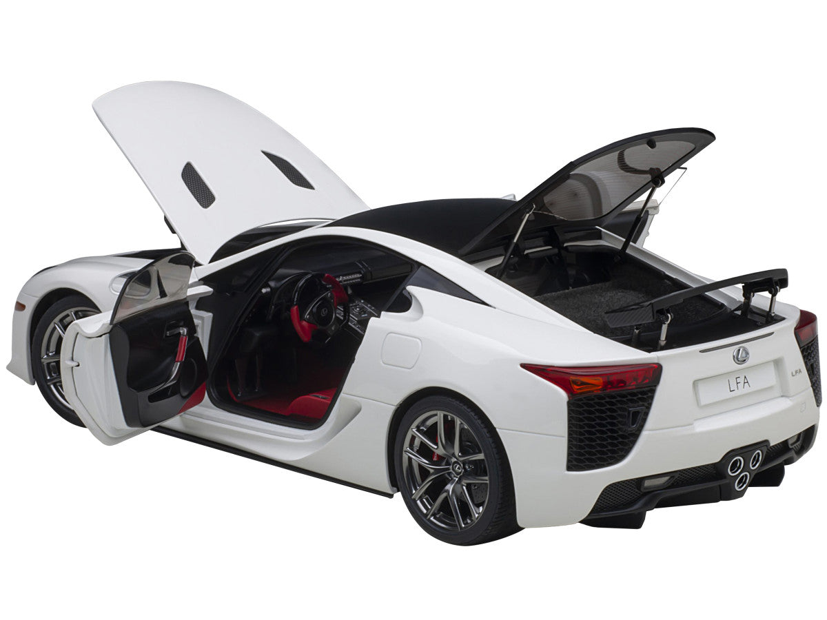 Lexus LFA Whitest White with Carbon Top 1/18 Model Car by Autoart Autoart