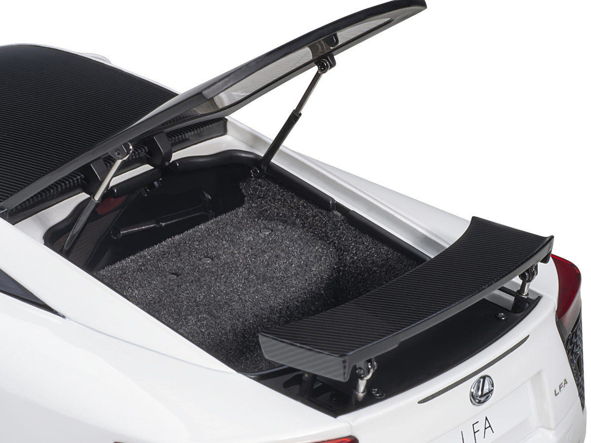 Lexus LFA Whitest White with Carbon Top 1/18 Model Car by Autoart Autoart