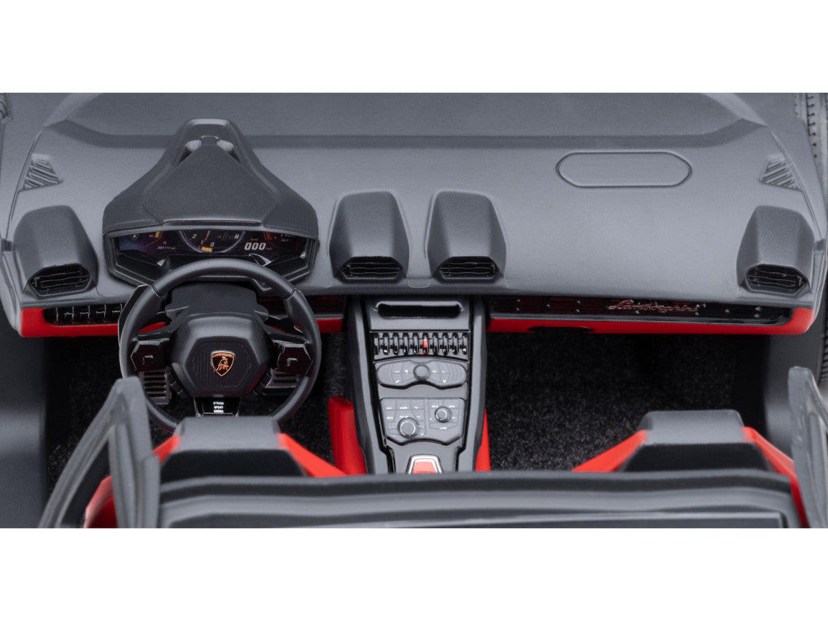 Lamborghini Huracan GT "LB-Silhouette Works" Hyper Red Metallic with Black Top 1/18 Model Car by Autoart-2