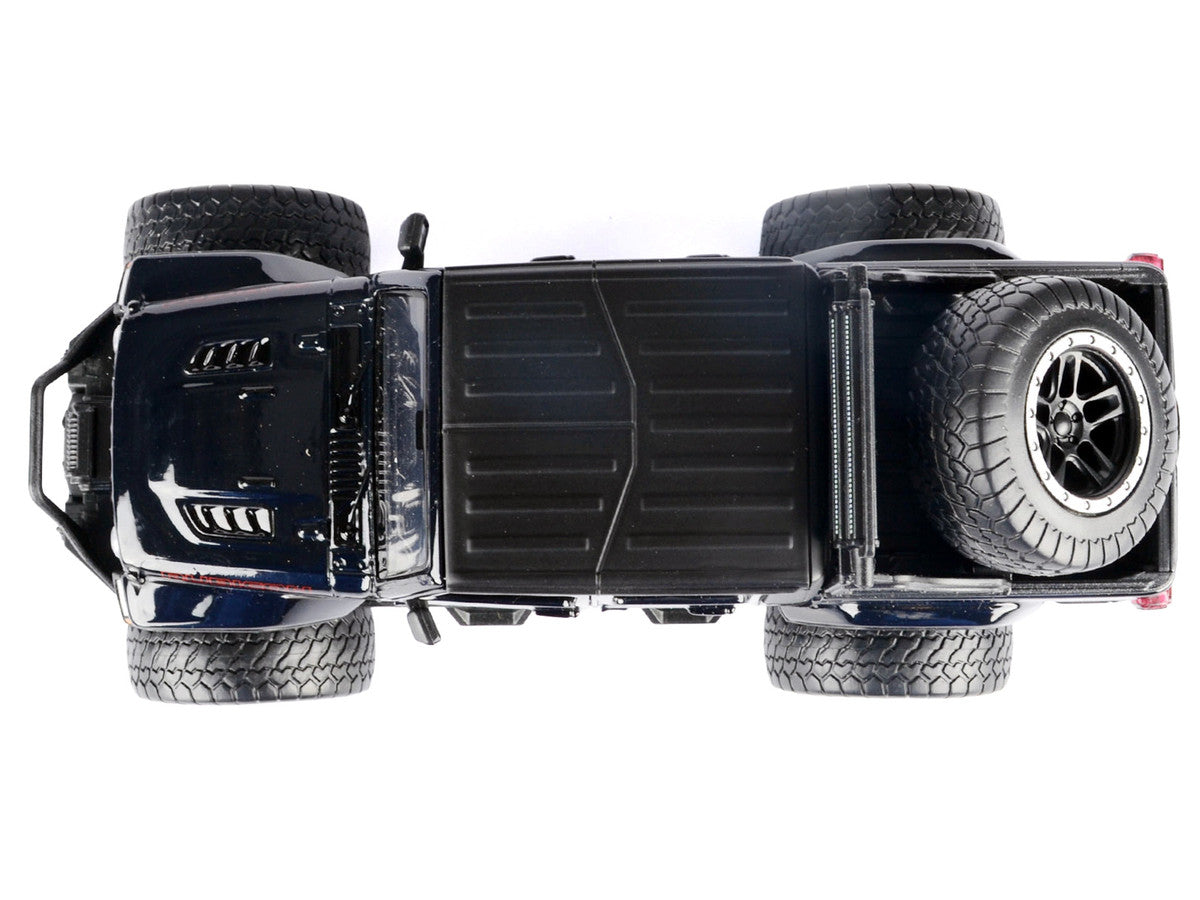 2021 Jeep Gladiator Rubicon Off-Road Pickup Truck Black with Matt Black Top "Off Road" Series 1/27 Diecast Model Car by Motormax Motormax