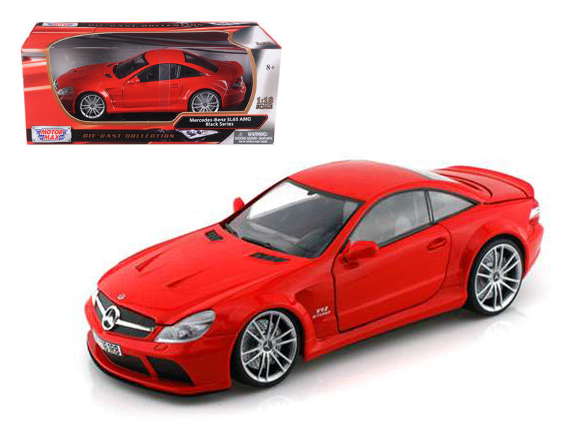 Mercedes SL65 AMG Black Series (R230) Red 1/18 Diecast Model Car by Motormax Motormax