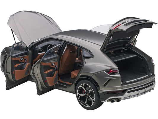 Lamborghini Urus Grigio Lynx Gray Metallic 1/18 Model Car by Autoart-1