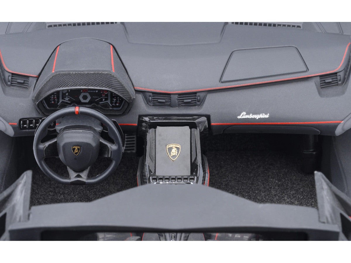 Lamborghini SC18 Alston Grigio Daytona Gray Metallic with Red Accents 1/18 Model Car by Autoart Autoart