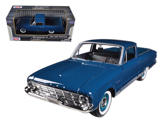 1960 Ford Falcon Ranchero Pickup Blue 1/24 Diecast Model Car by Motormax Motormax