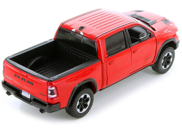 2019 RAM 1500 Rebel Crew Cab Pickup Truck Red 1/24 Diecast Model Car by Motormax Motormax