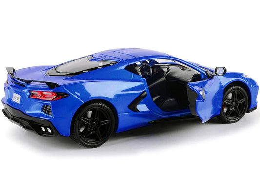 2020 Chevrolet Corvette C8 Stingray Blue Metallic "Timeless Legends" 1/24 Diecast Model Car by Motormax Motormax