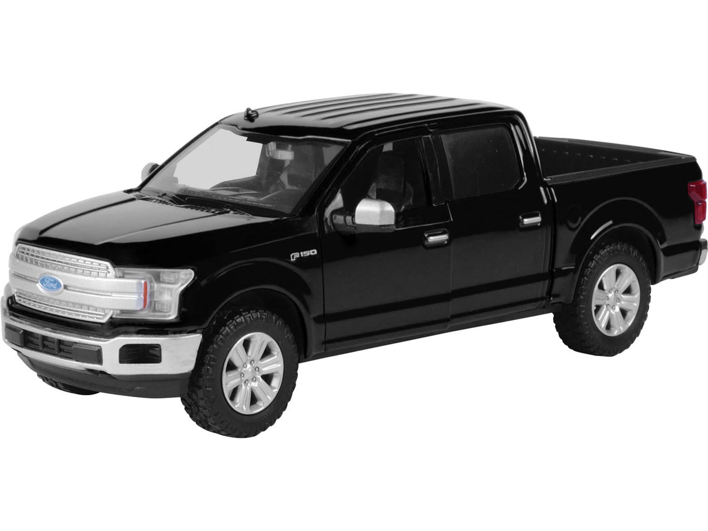 2019 Ford F-150 Lariat Crew Cab Pickup Truck Black 1/27 Diecast Model Car by Motormax
