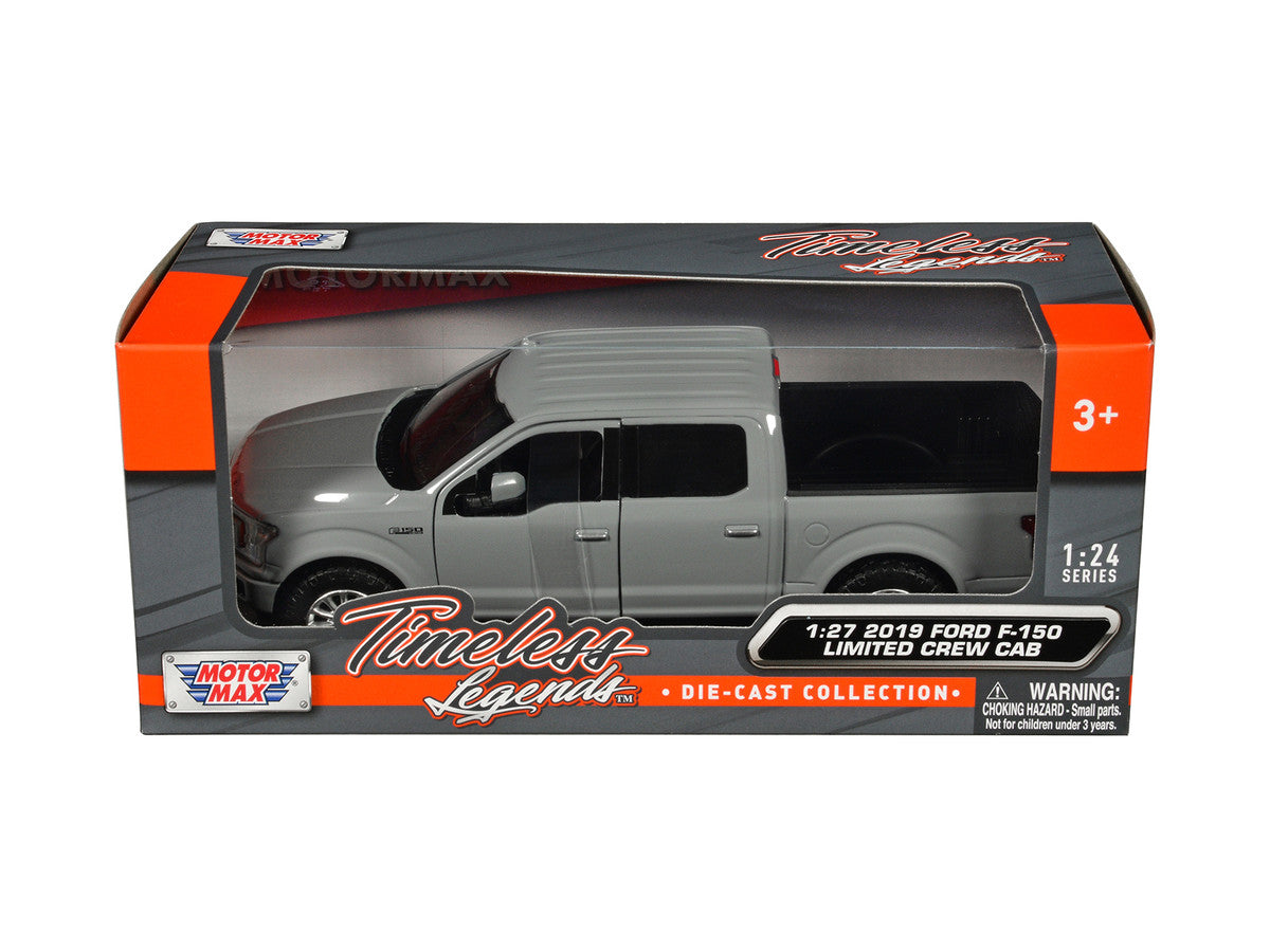 2019 Ford F-150 Limited Crew Cab Pickup Truck Gray "Timeless Legends" Series 1/24-1/27 Diecast Model Car by Motormax Motormax