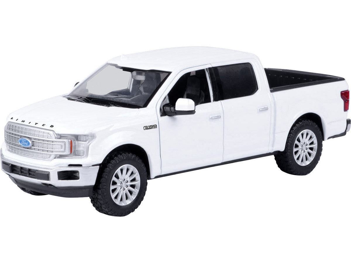 2019 Ford F-150 Limited Crew Cab Pickup Truck White 1/27 Diecast Model Car by Motormax Motormax
