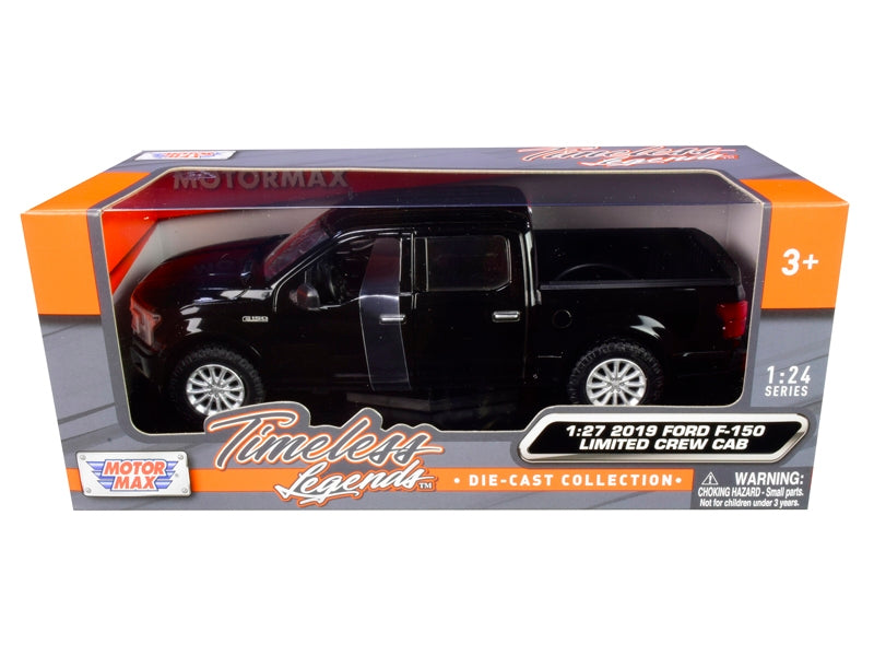 2019 Ford F-150 Limited Crew Cab Pickup Truck Black 1/24-1/27 Diecast Model Car by Motormax W2B