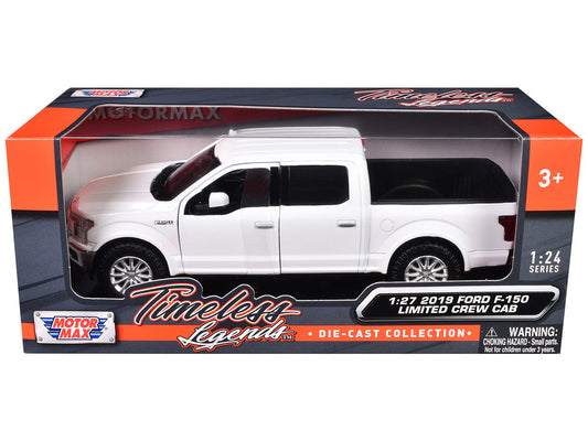 2019 Ford F-150 Limited Crew Cab Pickup Truck White 1/27 Diecast Model Car by Motormax Motormax