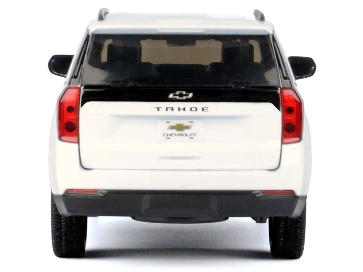 2025 Chevrolet Tahoe Z71 White "Timeless Legends" Series 1/24 Diecast Model Car by Motormax Motormax