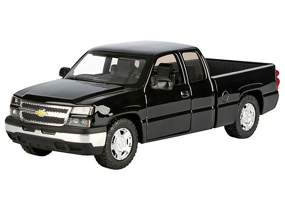 2006 Chevrolet Silverado 1500 Pickup Truck Black "Die-Cast Collection" Series 1/25 Diecast Model Car by Motormax Motormax
