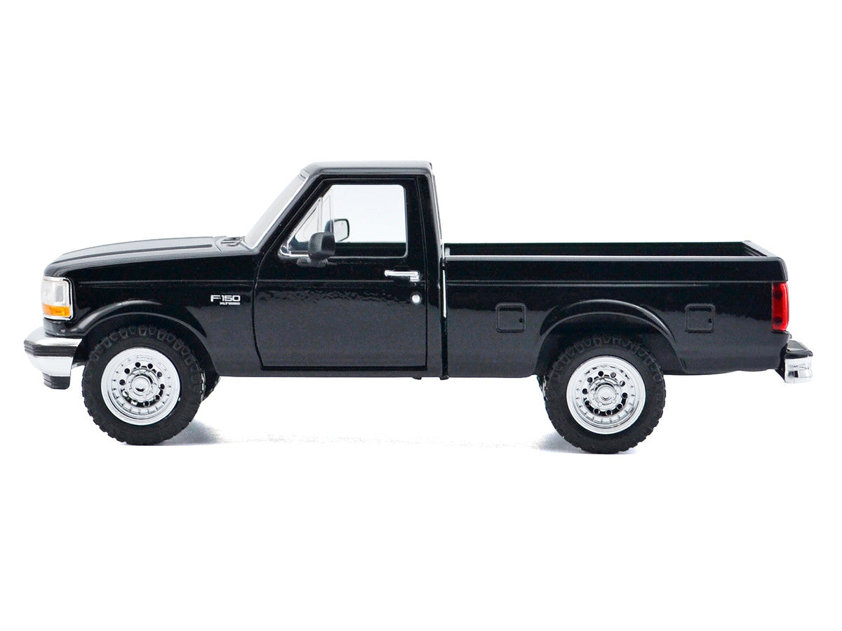 1993 Ford F-150 XLT Pickup Truck Black "Timeless Legends" Series 1/24 Diecast Model Car by Motormax Motormax